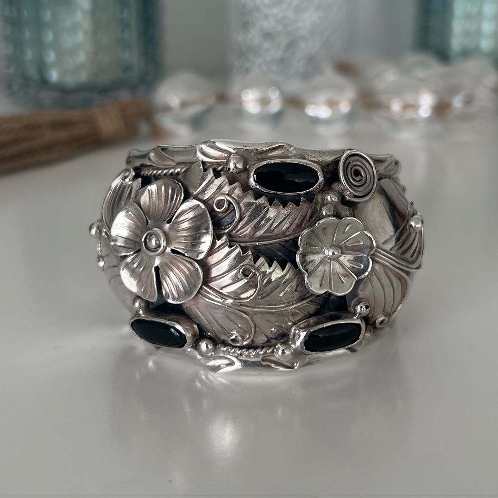 Vintage Silver Cuff Taxco Southwest Style